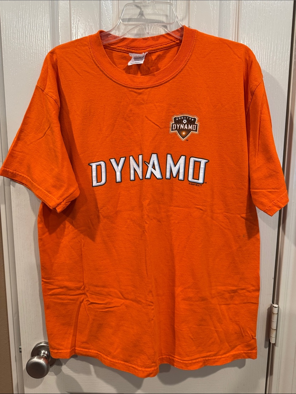 Houston Dynamo Orange Tee Shirt. Sz Men’s Large (Unisex)